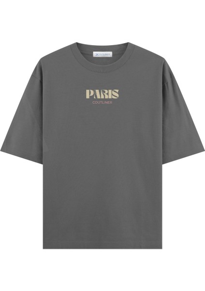 Basic Paris Oversize T-Shirt (Ekstra! Bol Kesim)