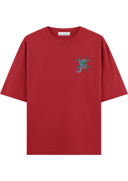 Snake Oversize T-Shirt (Ekstra! Bol Kesim)