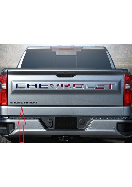 Silverado Bagaj Siyah Yazı Logo Chevrolet Ile Uyumlu indirimleri