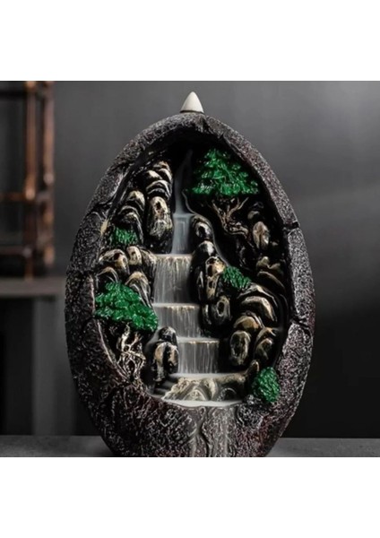 18CM Kaya Yumurta Geri Akış Şelale Tütsülük Silikon Kalıp K-1025