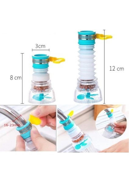 Keyf'i Shop Oynar Başlıklı Pervaneli Taşlı Musluk Başlığı