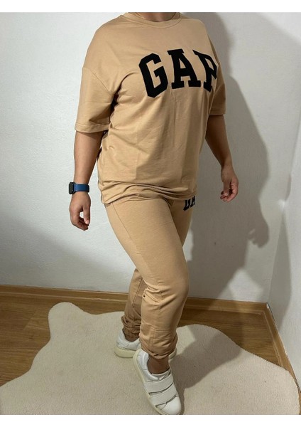 Unisex Yazı Baskılı Pijama Takımı