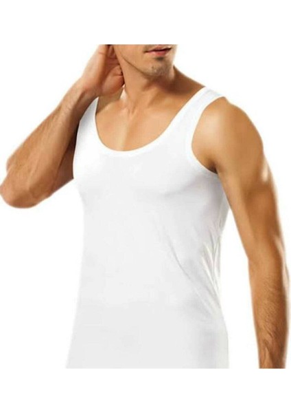 Pamuklu 6lı Beyaz Erkek Atlet