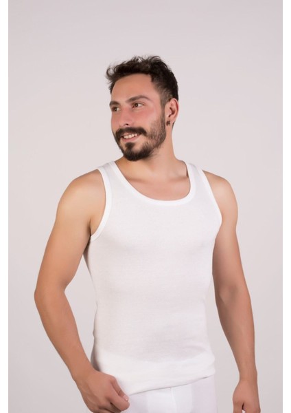 Nazar Yıldız 3'lü Erkek Beyaz Atlet