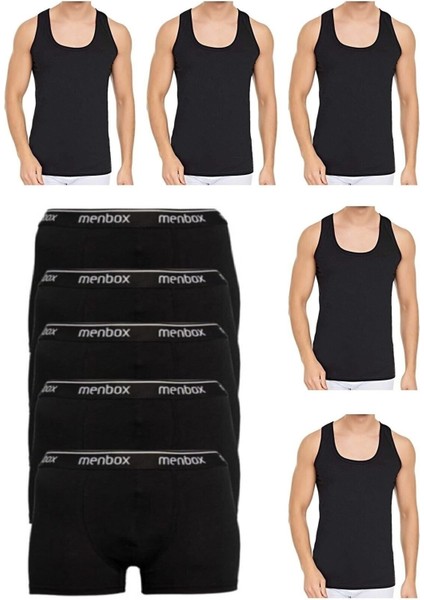 10 Parça Atlet ve Boxer Takımı 5 Boxer 5 Atlet