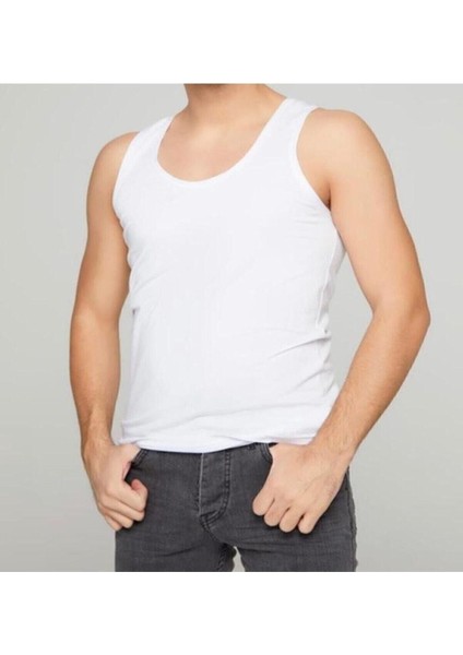 Erkek Beyaz Pamuklu Atlet 12'li fiyatları