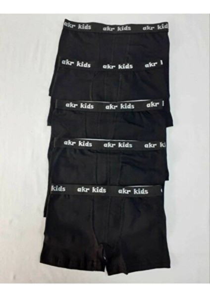 Akr Erkek Çocuk Boxer Likralı 6'lı Paket