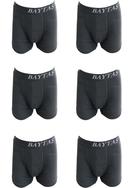 Erkek Pamuklu Likralı Boxer 6'lı Paket