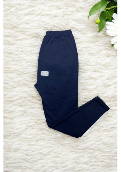 Çocuk Unisex Lacivert Kışlık Tayt Şardonlu Rahat Yumuşak Ağlı Kalın Içlik Tayt fiyatları