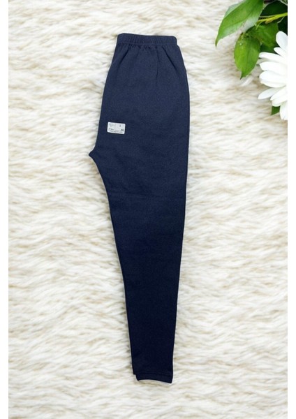 Unisex Mavi Kışlık Tayt Şardonlu Rahat Yumuşak Ağlı Kalın Içlik Tayt