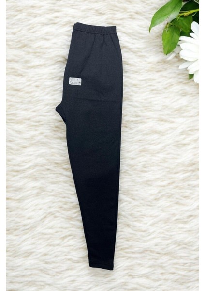 Unisex Antrasit Kışlık Tayt Şardonlu Rahat Yumuşak Ağlı Kalın Içlik Tayt