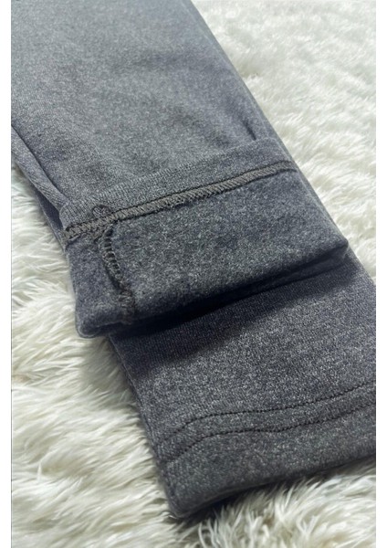 Unisex Antrasit Kışlık Tayt Şardonlu Rahat Yumuşak Ağlı Kalın Içlik Tayt modelleri