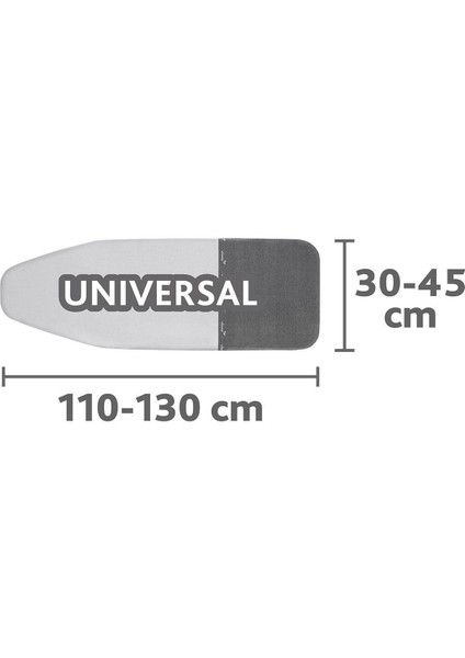 Beyaz Universal Ebat Rapid Ütü Masası Kılıfı