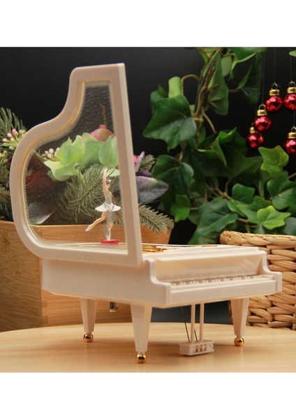 Beyaz Büyük Boy - Premium Dans Eden Balerinli Piyano Müzik Kutusu fiyatları