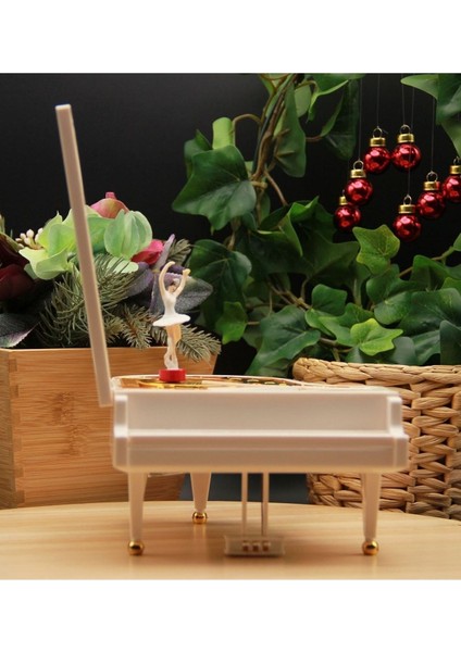 Beyaz Büyük Boy - Premium Dans Eden Balerinli Piyano Müzik Kutusu modelleri