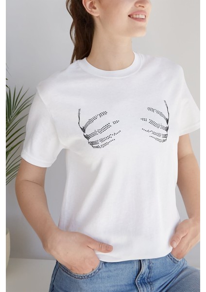 Son Moda Sexy Kadın T-Shirti %100 Pamuk Baskılı Yuvarlak Yaka Oversize Tişört fiyatları
