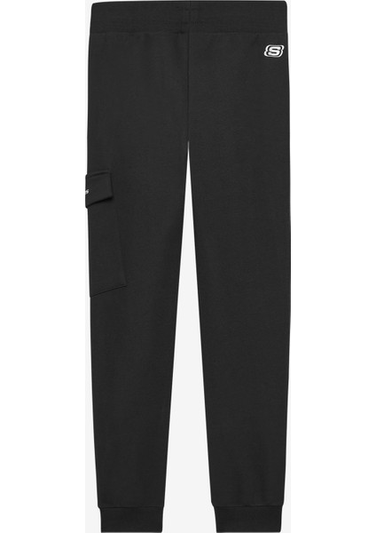 B Lw Fleece Jogger Sweatpant Büyük Erkek Çocuk Siyah Eşofman Altı SK242047-001