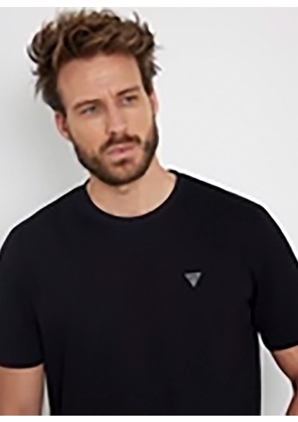 Siyah Erkek T-Shirt Ss Cn Patch Tee Organıc Heavy modelleri
