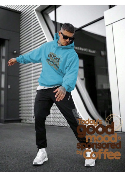 Mavi Sweatshirt Good Mood With Cfee Baskılı Kalın Bebemavisi Sevgili Sweatshirt fiyatları