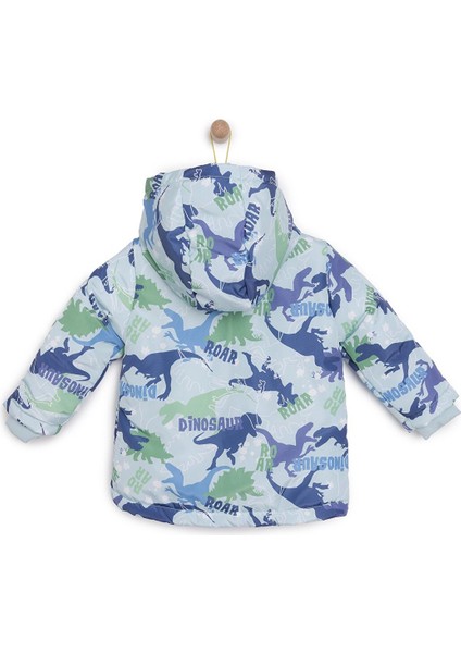 HelloBaby Metraj Baskılı Kapüşonlu Mont Erkek Bebek modelleri