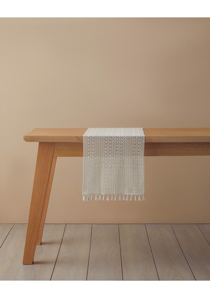 Ruth Pamuk Runner 35X145 cm Bej