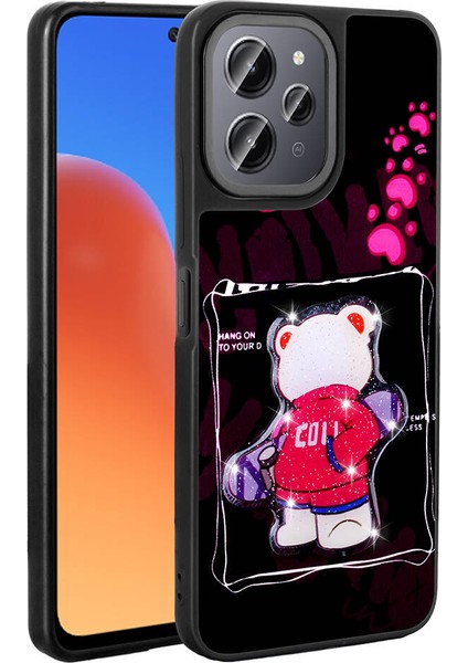 Xiaomi Redmi 12 4g Kılıf Parlayan Kabartmalı Ikonik Figürlü Silikon Kapak (Amas)