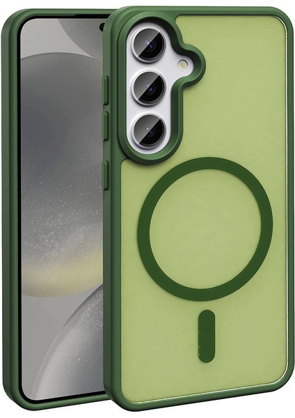 Samsung Galaxy S23 Fe Kılıf Magsafe Şarj Özellikli Mat Arka Yüzeyli Kapak (Sio)