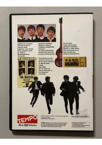 The Beatles Ilk A.b.d Konseri The Beatlemania Belgeseli DVD CD (Orjnal Dönem Baskı Cd) fiyatları