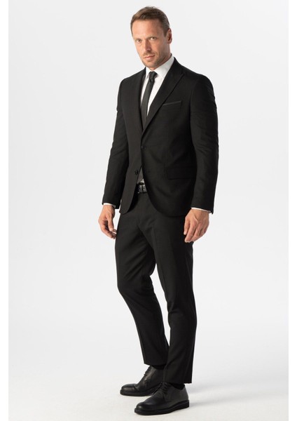 Regular 6 Drop Büyük Beden Çizgili Desenli Takım Elbise fırsatları