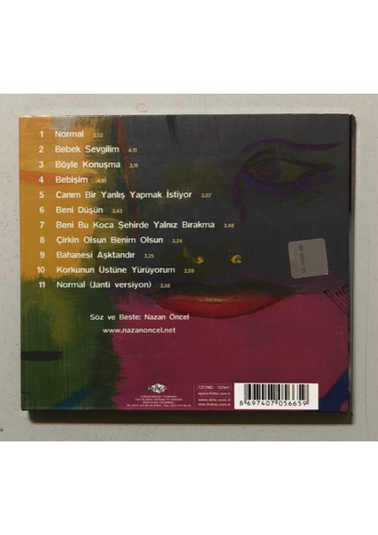 Nazan Öncel Hayvan CD (Orjnal Dönem Baskı Cd)