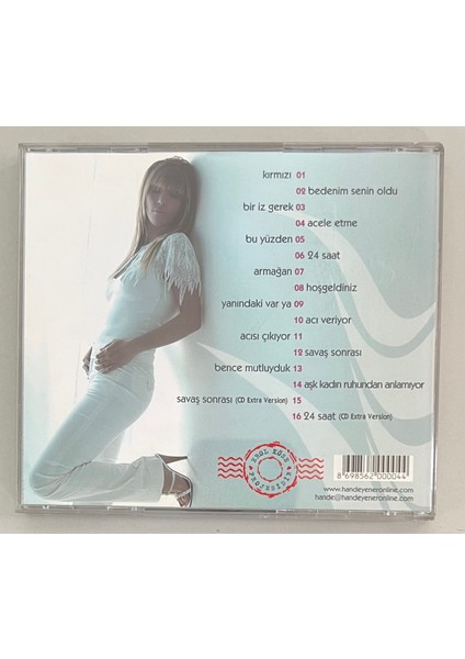 Hande Yener Aşk Kadın Ruhundan Anlamıyor CD (Orjnal Dönem Baskı Cd)