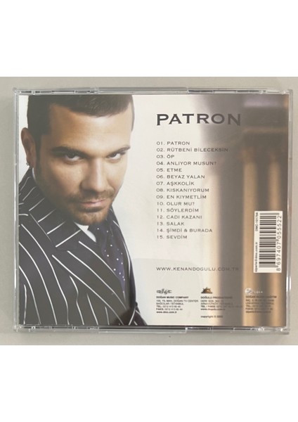 Kenan Doğulu Patron CD (Orjnal Dönem Baskı Cd)