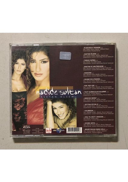 Nadide Sultan Aşktan Ölsem CD (Orjnal Dönem Baskı Cd)