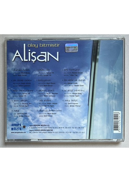 Alişan Olay Bitmiştir CD (Orjnal Dönem Baskı Cd)