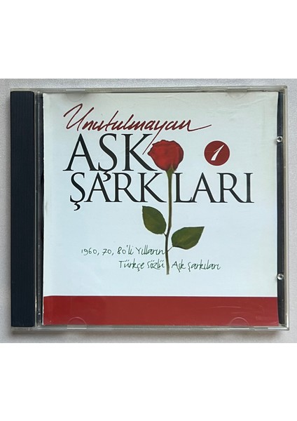Unutulmayan Aşk Şarkıları 1 CD 39 Şarkılık Aşk Şarkıları (Orjnal Dönem Baskı Cd)