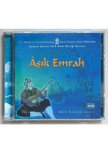 Halk Ozanlarımız Aşık Emrah CD (Orjnal Dönem Baskı Cd)
