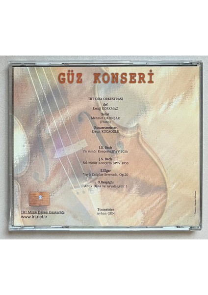 Oda Orkestrası Güz Konseri CD (Orjnal Dönem Baskı Cd)