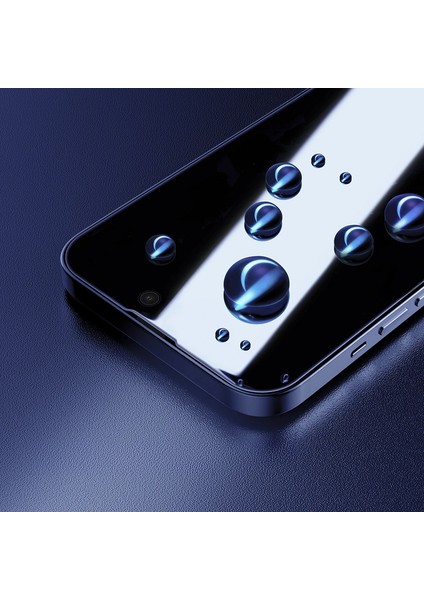 iPhone 16 Pro Max Darbeye Dayanıklı Anti Statik Temperli Hayalet Cam Ekran Koruyucu Siyah fırsatları