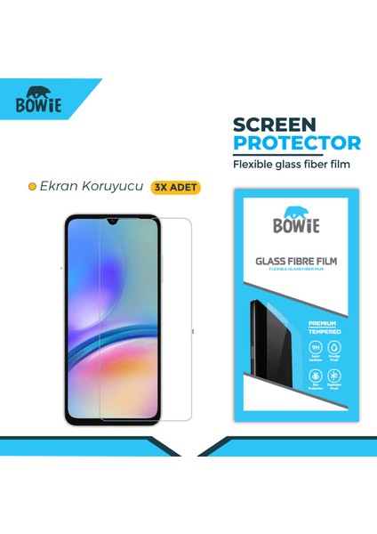Samsung galaxy A06 için nano tempered ekran koruyucu 3 adet set