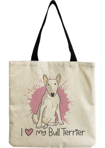 Couples1 Çok Fonksiyonlu Taşınabilir Alışveriş Çantası Moda Kadın Plaj Çantası Komik Bulldog Baskı Tote Çanta (Yurt Dışından)
