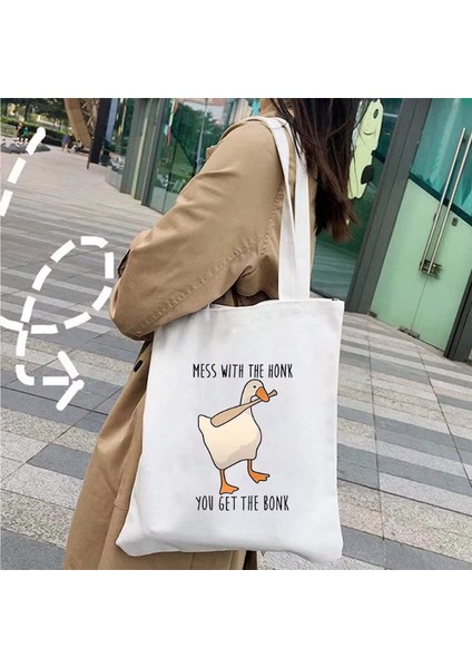 Couples1 Sevimli Moda Karikatür Hayvan Omuz Kanvas Tote Çanta Omuz Çantası Alışveriş Çantası (Yurt Dışından)