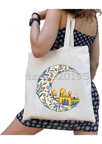 Couples1 Bu Bir Karpuz Değil Kanvas Tote Çanta Büyük Kapasiteli Seyahat Alışveriş Süpermarket Çantası Moda Basit Omuz Çantası Organizatör (Yurt Dışından)