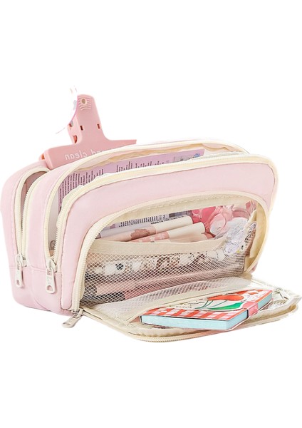 Couples1 Büyük Kapasiteli, Çok Katmanlı Bir Kalem Kutusu, Basit, Çok Işlevli Bir Öğrenci Kalem Kutusu ve Makyaj Saklama Çantası (Yurt Dışından)