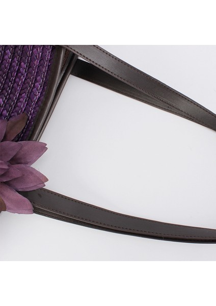 Couples1 Yeni Kore Tarzı Niş Moda Hasır Dokuma Anne Çantası El Yapımı Dokuma Çanta Büyük Çiçek Omuz Çantası Plaj Çantası (Yurt Dışından) modelleri