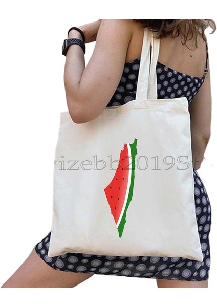 Couples1 Bu Bir Karpuz Değil Kanvas Tote Çanta Büyük Kapasiteli Seyahat Alışveriş Süpermarket Çantası Moda Basit Omuz Çantası Organizatör (Yurt Dışından)