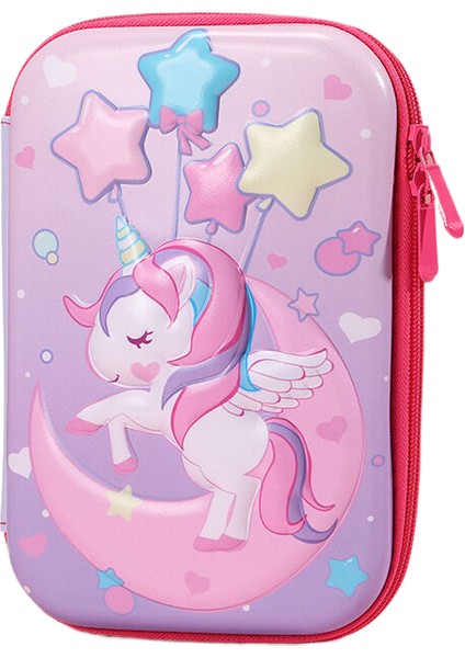 Couples1 Eva 3D Kalem Kutusu Pembe Unicorn Dondurmalı Kek Dinozor Kalem Kutusu Okul Malzemeleri Sevimli Kırtasiye Çantası Hediye Çanta Tutucu Depolama Ins (Yurt Dışından)