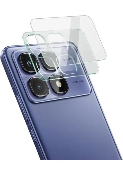 Xiaomi Mi 13 lite için full kaplama ön arka kamera nano tempered ekran koruyucu 3 adet set