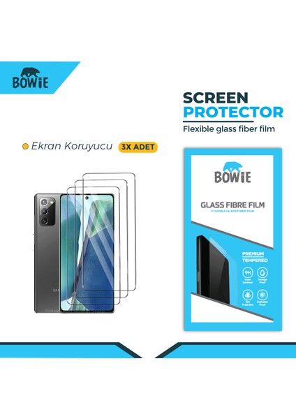 Samsung Galaxy M30s için full kaplama nano tempered ekran koruyucu 3 adet set