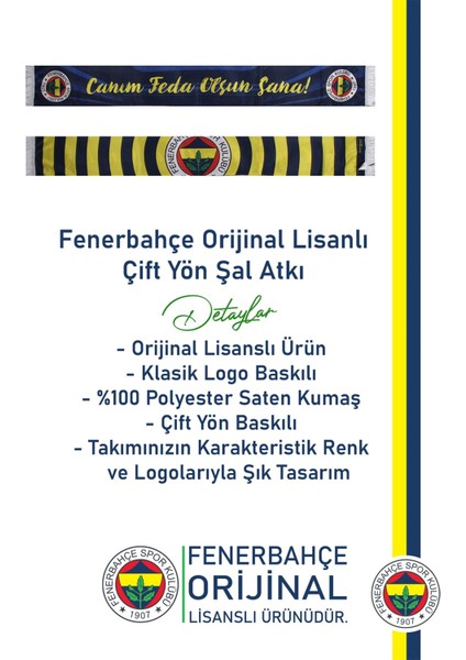 Orijinal Lisanslı Çift Taraflı Şal Atkı + Uçlu Kalem + Bileklik Hediyelik Set