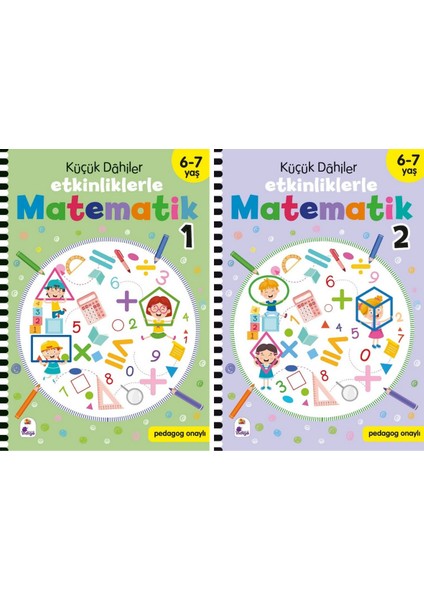 Küçük Dahiler Etkinliklerle Matematik (5-6 Yaş ) 2 Kitap Set